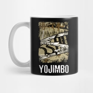 Yojimbos Cinematic Mastery Retro Nostalgia Tee Celebrating Kurosawa and Mifune's Collaborative Brilliance Mug